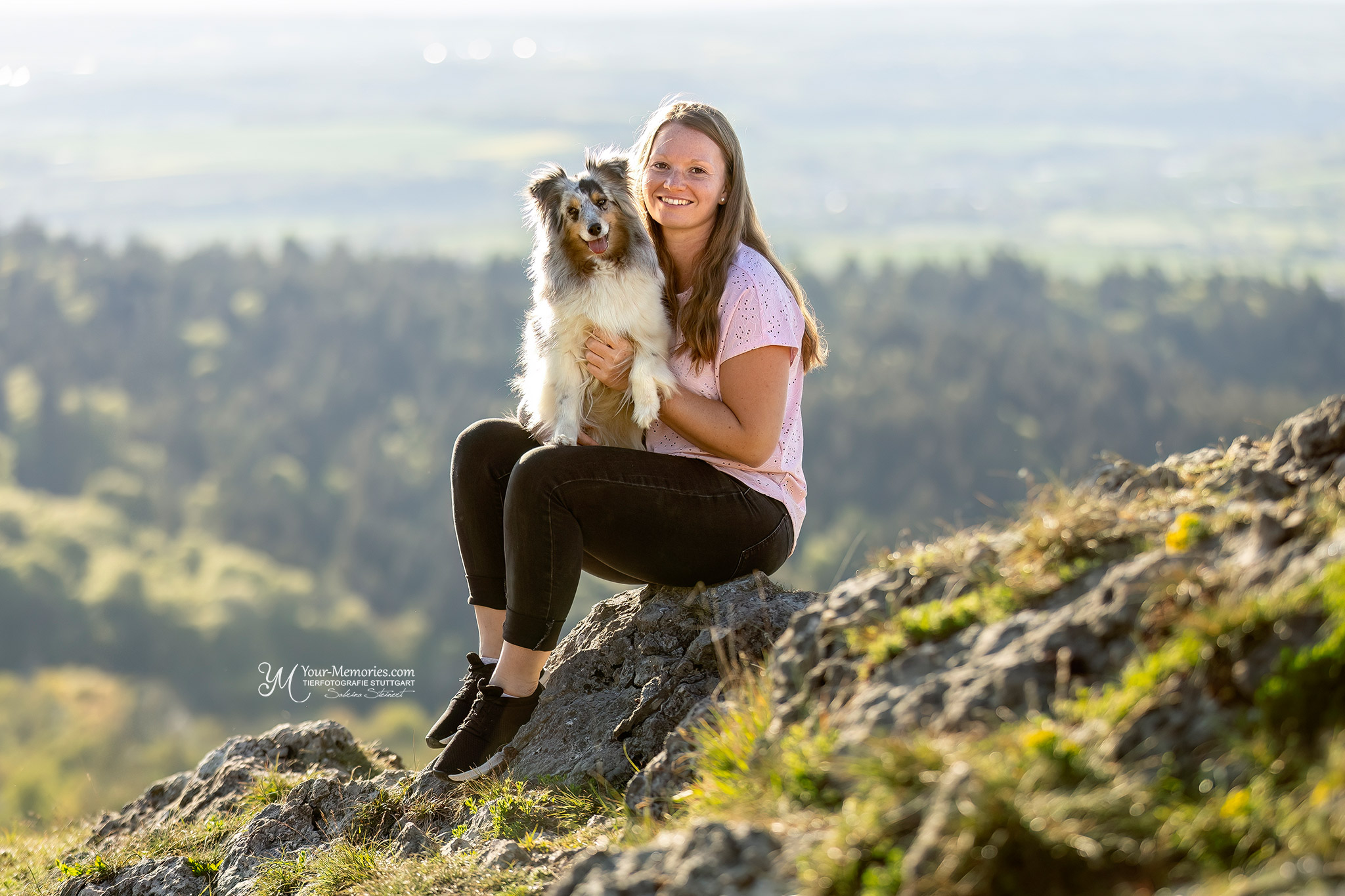 Janine Fröhlich mit Ihrer Hündin Milou